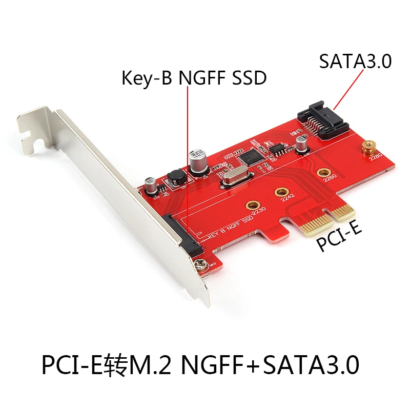 SP Рабочий стол PCI-E M.2 PCI-E PCIe m.2 SSD карты расширения SATA3.0 передавать карты Поддержка 2230 2242 2260 2280