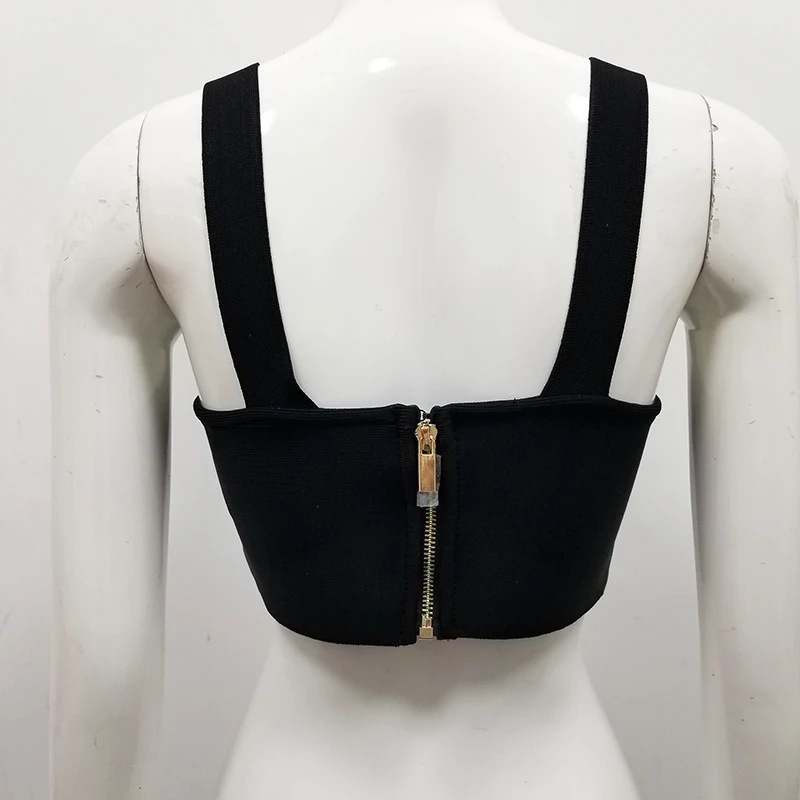 Бандажный Топ Белый Черный Спагетти ремень Bodycon стрейч Повседневный твердый кроп Топ женский Летний Уличная топ