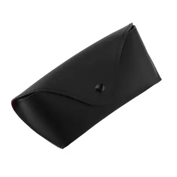 

Professional Durable PU Leather Glasses Case Sunglasses Soft Eyeglasses Storage Holder Box With Button For All Glasses