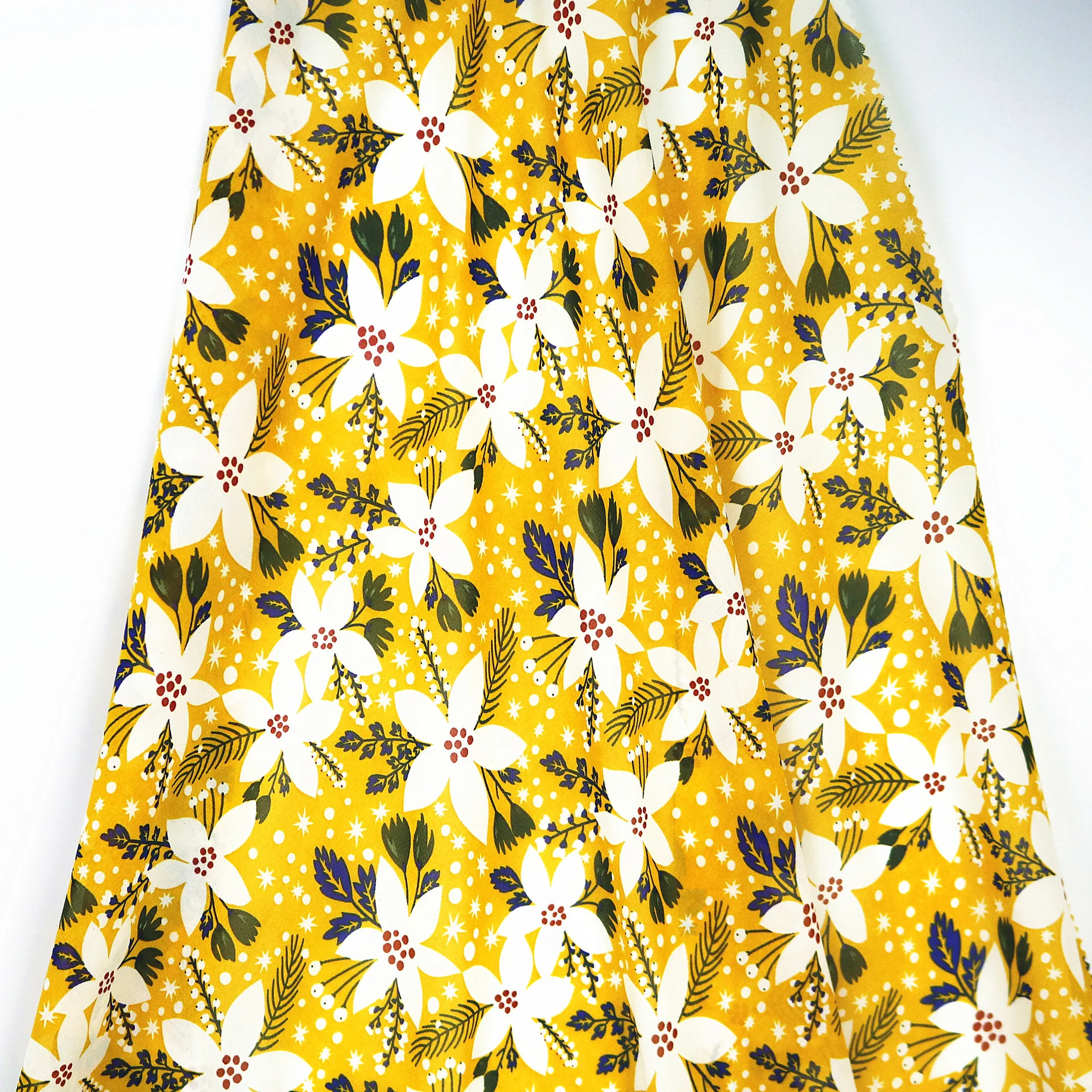 Прямая с фабрики 75D перламутровый шифон печати ткань весна и лето модное женское платье рубашка ткань оптом