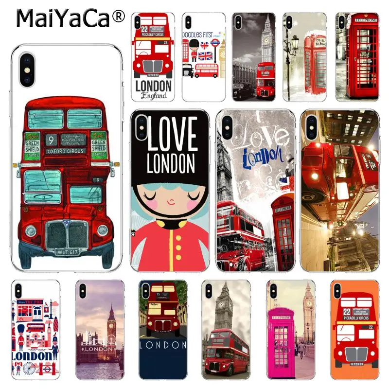 Чехол для телефона MaiYaCa с лондонским автобусом Биг Бен iphone 11 Pro 11Pro MAX X XS 6 6S 7 7plus 8 8Plus
