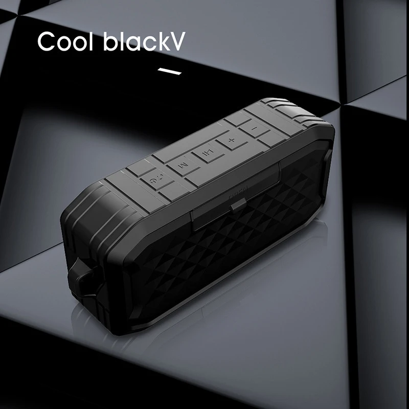 Black Y3 Bluetooth 5,0 водонепроницаемый динамик с USB флеш-накопителем TF карта воспроизведения сабвуфер TWS беспроводной Спорт на открытом воздухе Loundpeakers - Цвет: Black