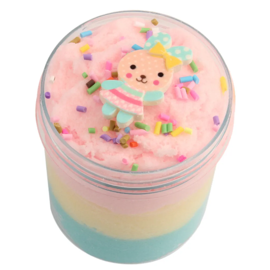 Rabbit Fluffy Cloud Slime Stress Relief Toys Charms Slime Fluffy Light Soft Polymer Scented Sludge Toy #B