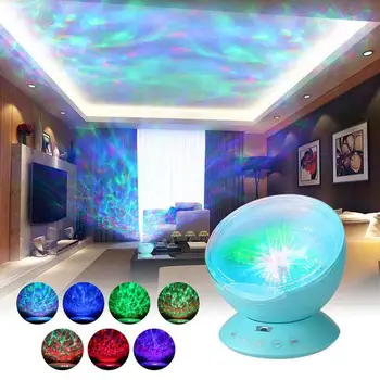 

Colorful Starry Sky Lamp Ocean Wave Projection Night Light with Remote Control