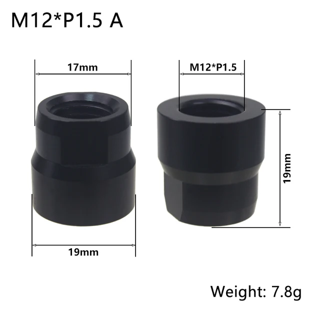 Bike Axle Nut High Quality Bicycle Thru Axle Nut Aluminum Alloy 12 / 15mm Thru-axles Bike Nuts