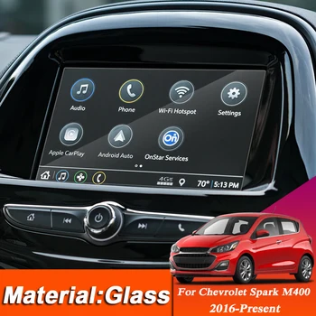 

Car Styling Dashboard GPS Navigation Screen Glass Protective Film Sticker For Chevrolet Spark M400 Control of LCD Screen