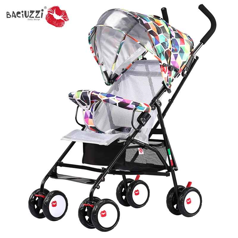 Fast delivery Baby umbrella stroller ultra light portable foldable breathable shock-absorbing trave