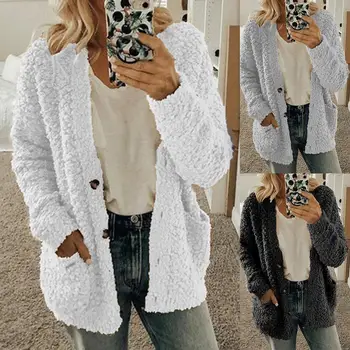 

Women Cardigans Sweater Solid Loose Knitwear Casual Knit Cardigan Outwear cardigan