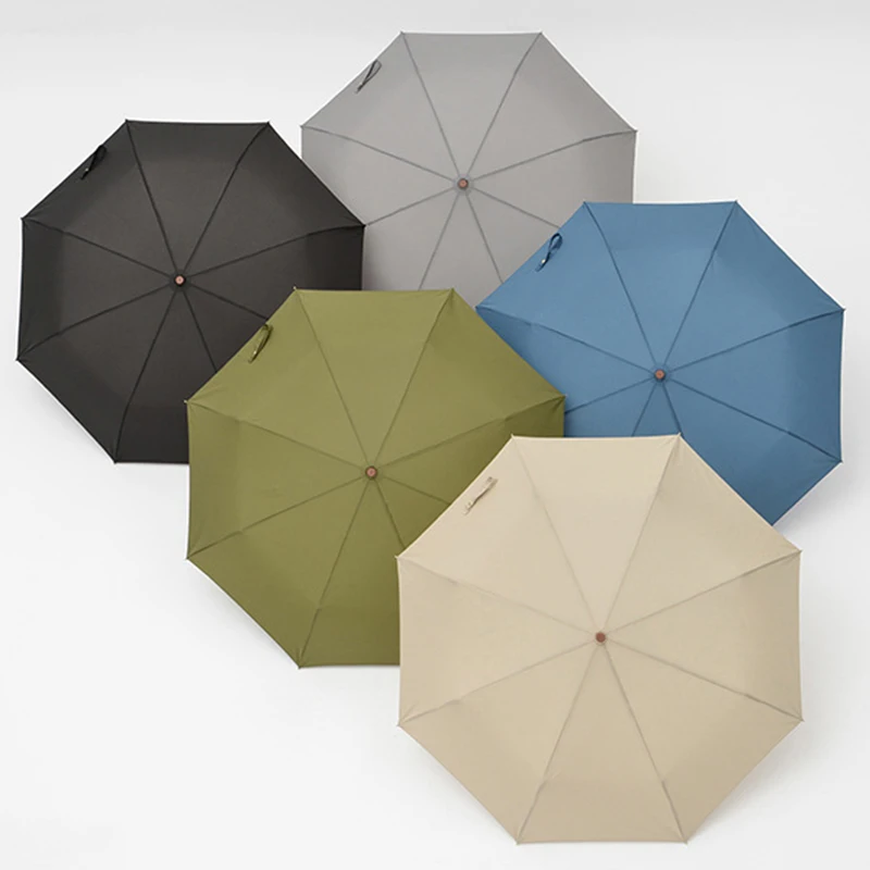 Najtaniej Mężczyźni parasol automatyczny wiatroodporny klon drewniane japoński styl parasol deszcz silny parasol golfowy kolorowe prezent dla mężczyzny Guarda Chuva