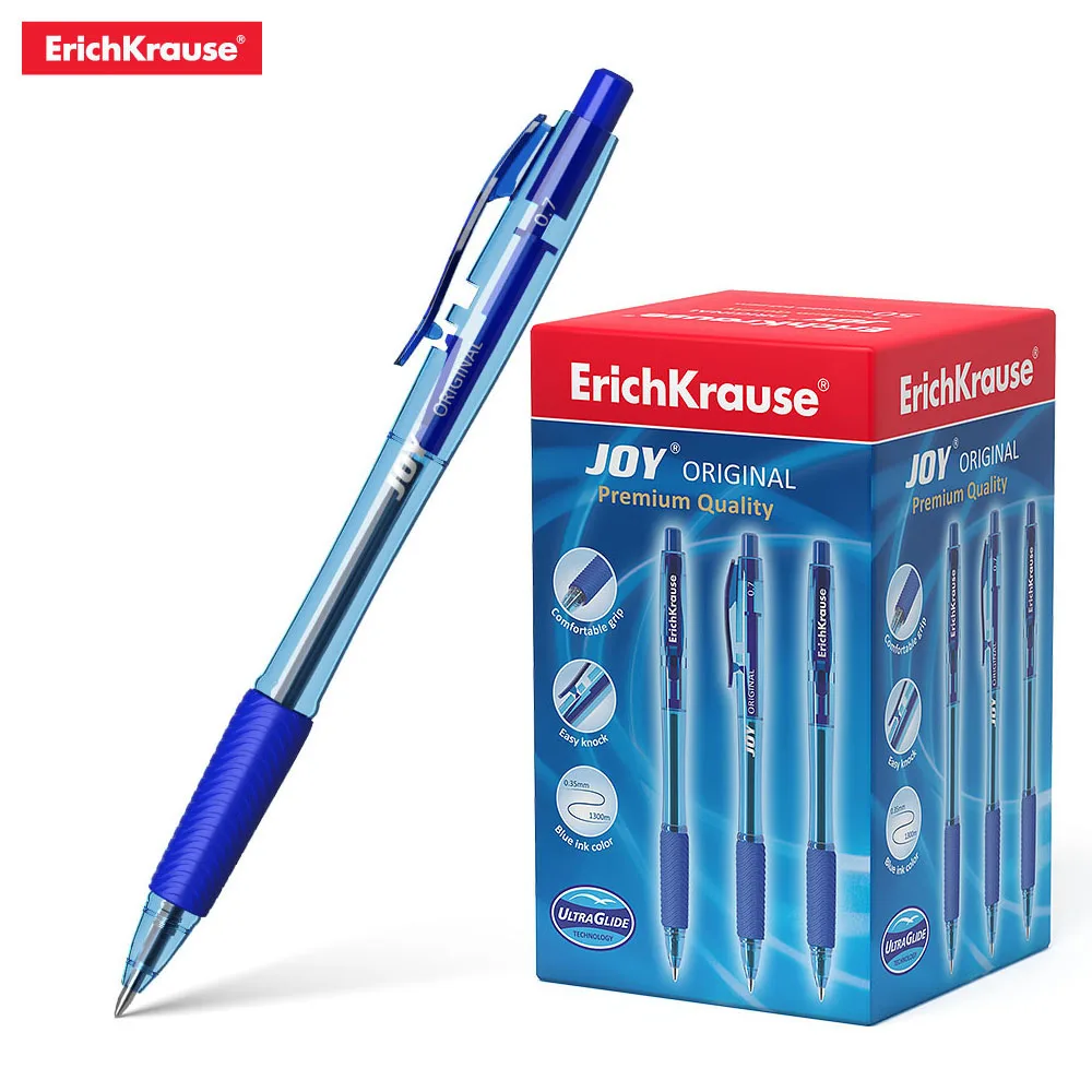 Ручка шариковая автоматическая ErichKrause JOY Original Ultra Glide Technology цвет чернил синий (в