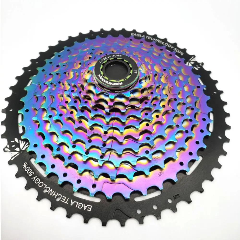 11s 11-50T rsinbow RACEWORK 11-42 11-46; 11-50 т 11-52T 10/11/12 Скорость горы mtb велосипед Кассетный Маховик совместимый для sram shimano - Цвет: 11s 11-50T rsinbow