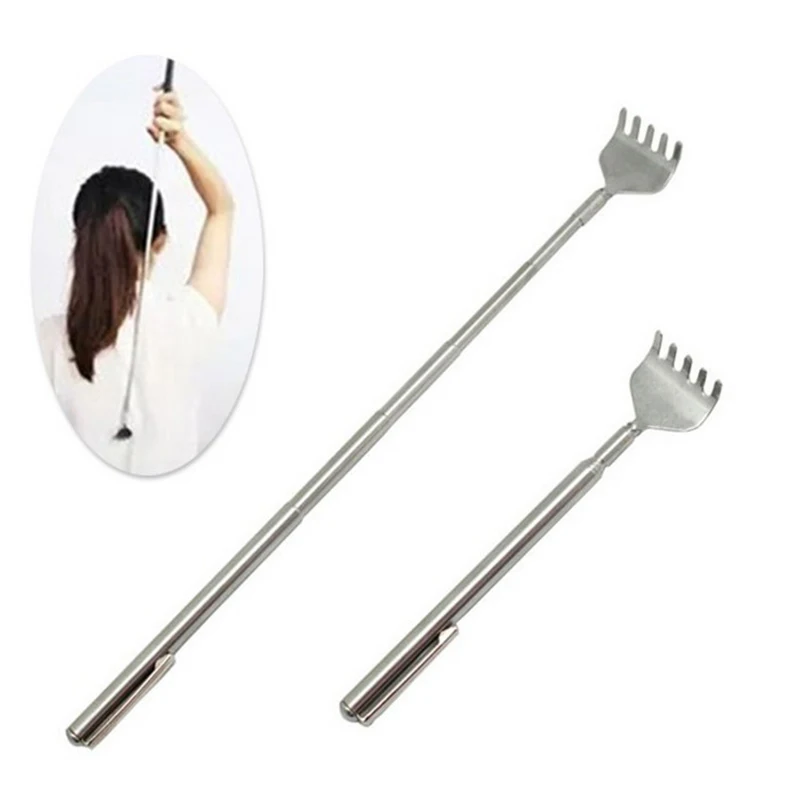 

Stainless Steel Back Scratcher Massage Tools Portable Extendable Telescopic Handy Pocket Back Scratcher Massage Tool Dropship