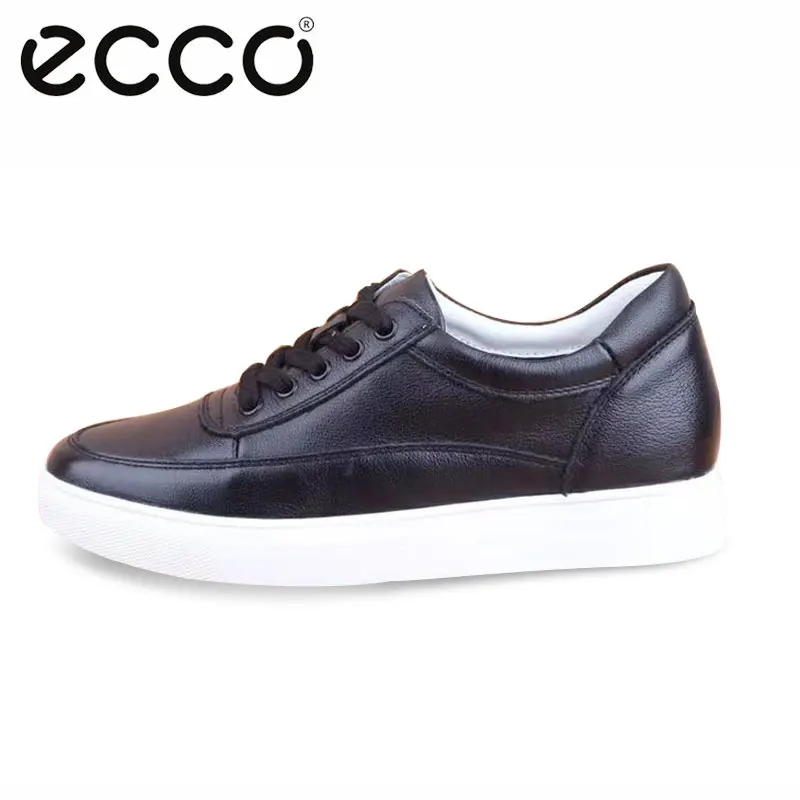 

ECCO 2019 Fashion women's breathable casual white shoes Outdoor Sport Anti slip Breathable for Female leather waterproof
