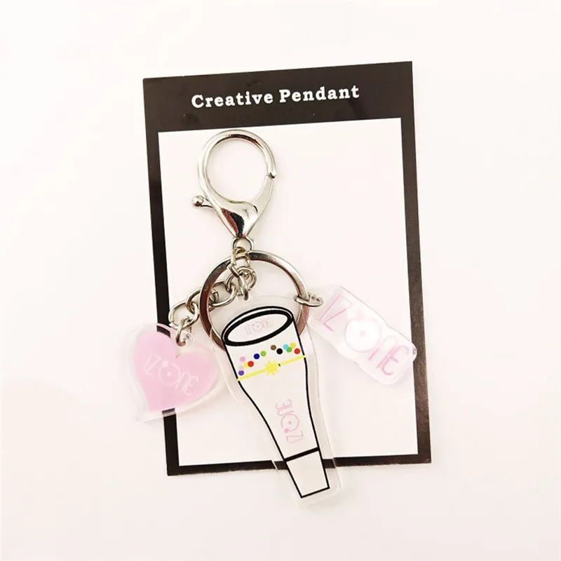 Pinksee новые ювелирные изделия Kpop световая палка форма красный бархат акрил NCT IZONE iKON NCT X один кулон брелок модная ключница