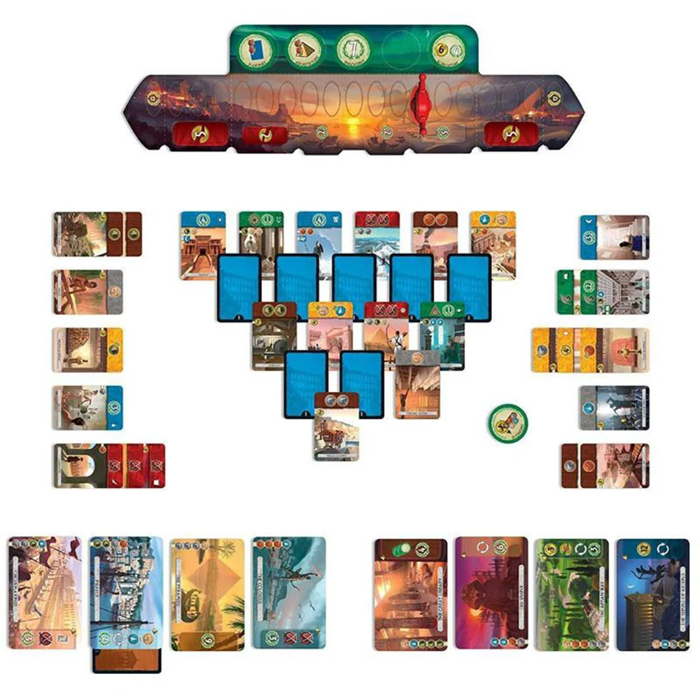 Горячая Распродажа настольная игра 7 чудеса расширение Дуэль 2 игрока