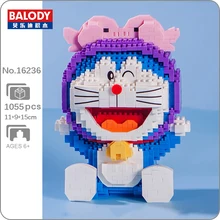 

Balody 16236 Zodiac Anime Building Bricks Doraemon Pisces Cat Robot Animal Pet Model Mini Diamond Blocks Toy for Children Gifts