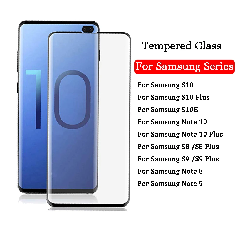 Защитное стекло на samsung Galaxy S10e S10 Plus S9 S8 Plus Note 8 9 10 Pro Note10 закаленное защитное стекло для экрана