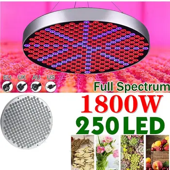 

Growing Lamps 250 LED Grow Light 1800W AC85-265V Full Spectrum Plant Lighting Fitolampy For Plants Flowers Seedling Cultivation