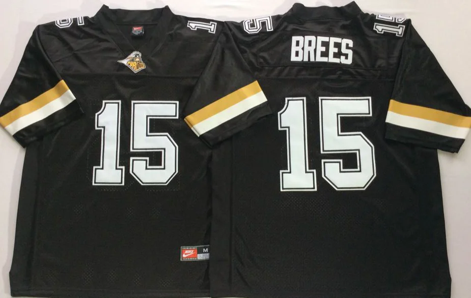 as photo Новинка, высокое качество, все сшиты, черный#15 BREES Джерси - Цвет: as photo