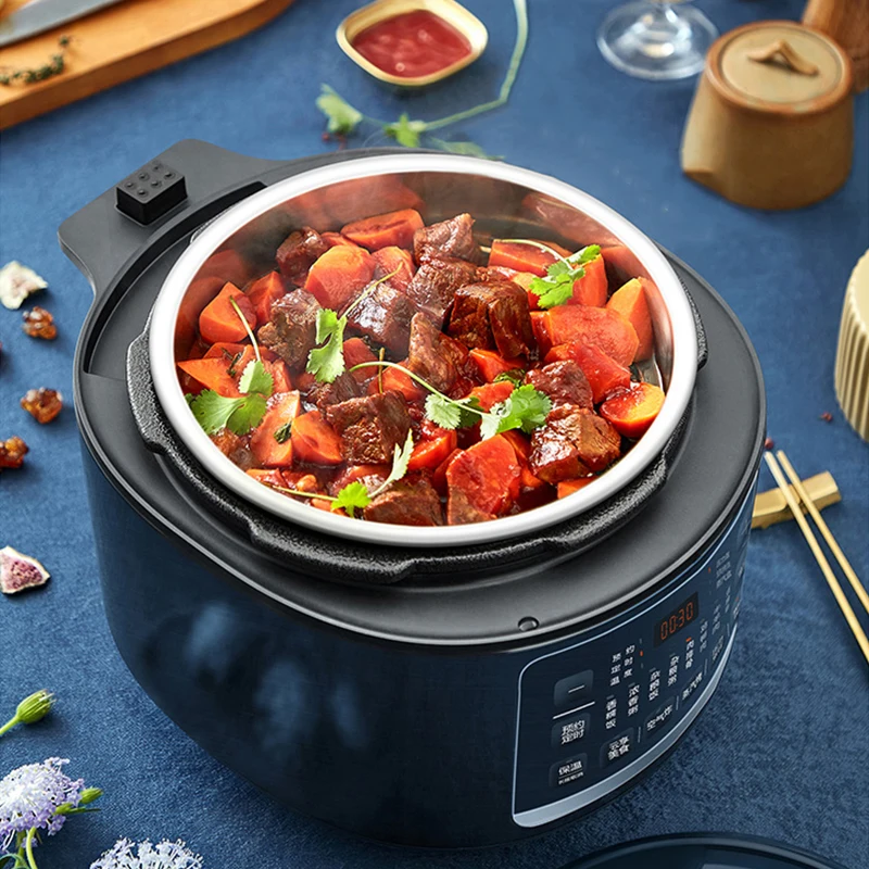 SUPOR Electric Pressure Cooker 5L Rice Cooker 70KPA High Pressure Quick Cooking Multifunction Pot Can Be Used As Air fryer 5