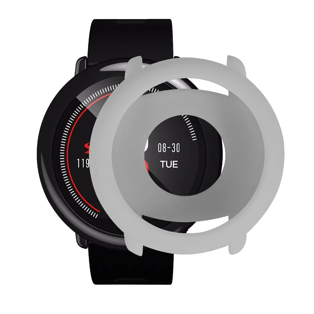 Чехол mosunx с силиконовой рамкой защитный чехол для умных часов Xiaomi Huami AMAZFIT Pace