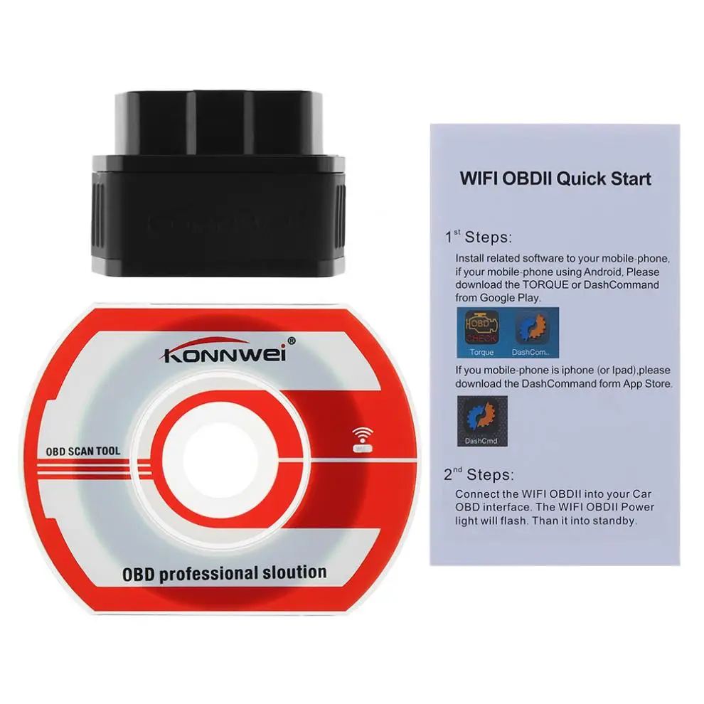 KONNWEI KW903 EML327 OBD2 12V Wifi V 1,5 Авто Bluetooth адаптер диагностический инструмент сканер для IOS и Android системы