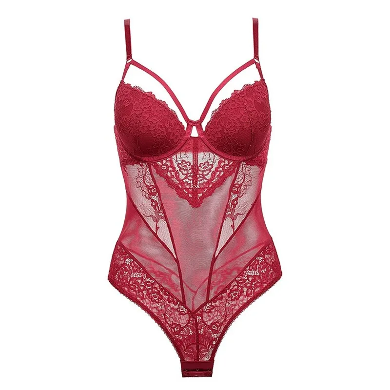 Padded Bra Lingerie Sexy Corset Bustier Women Underwear Elasticity Transparent Straps Corset Waist Trainer Sleepwear Black White