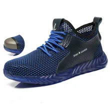 Ryder/Мужская защитная обувь со стальным носком; легкая защитная обувь; 3D Противоударная Рабочая обувь; кроссовки для мужчин