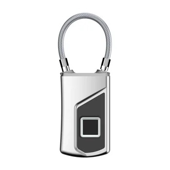 

Smart Fingerprint Padlock LED Safe USB Charging Rechargeable