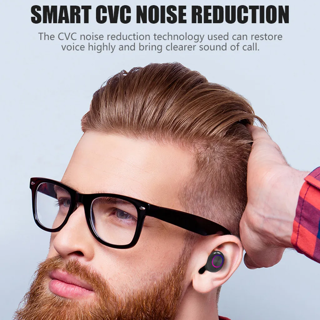 BT5.0 Bluetooth наушники мини беспроводные наушники спортивные наушники гарнитура с зарядным устройством для xiaomi для телефона