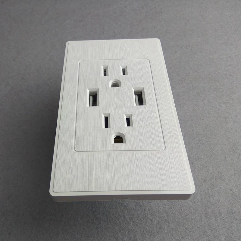 15A Ul Американский двойной Usb настенная розетка американская стандартная розетка США 2.4A Usb розетка панель США вилка