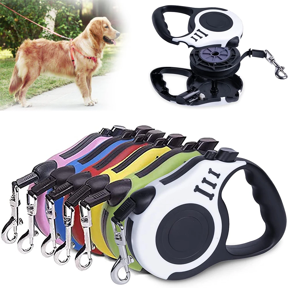 Dog Leash 3m/5m Leash For Dog Automatic Retractable Nylon Cat Lead