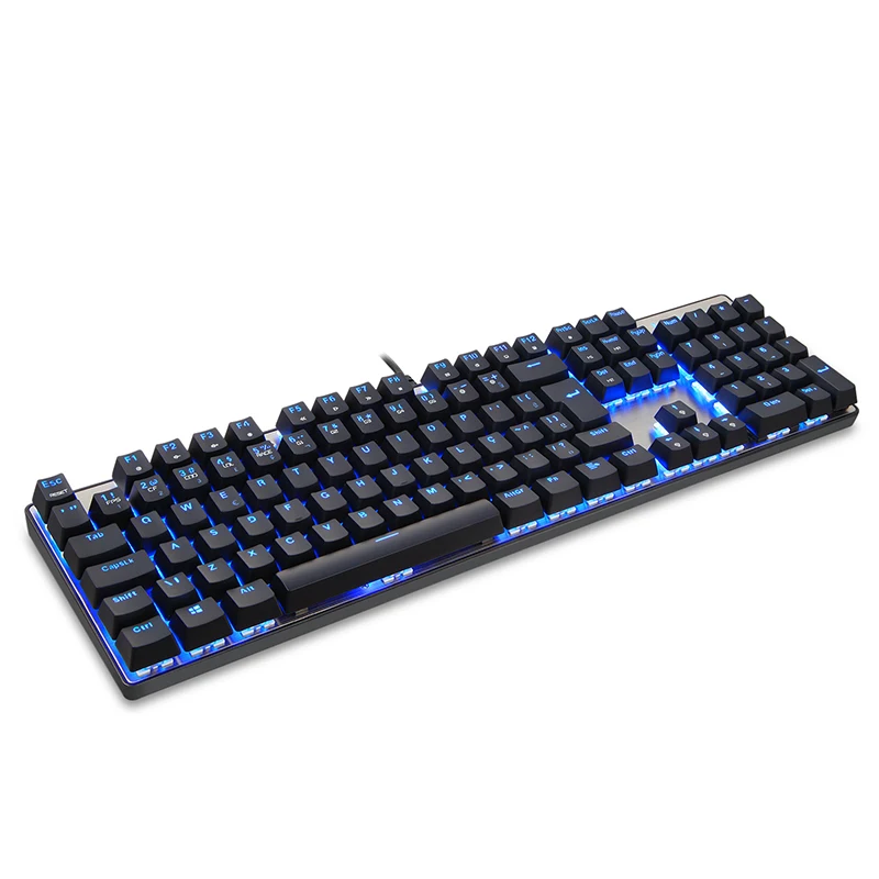 Portugal/English Motospeed CK104 RGB Gaming Mechanical Keyboard 104 keys LED Backlit USB Wired Keyboard for PC Computer Gamer