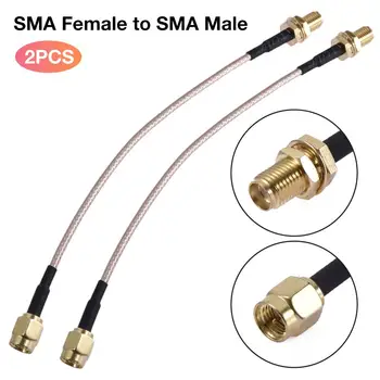 

2PCS/set FPV Antenna Extension Cable SMA Female To SMA Male Antennae Adapter High Temperature Resistance Acid Resistance