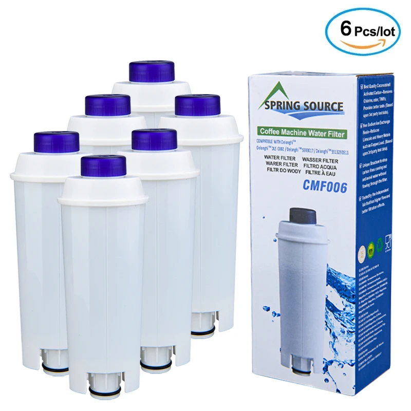 BCO LADYSON Filtro de agua para cafeteras DeLonghi DLSC002 cartucho de filtro de repuesto compatible con ECAM 2 unidades Esam EC Serie ETAM 