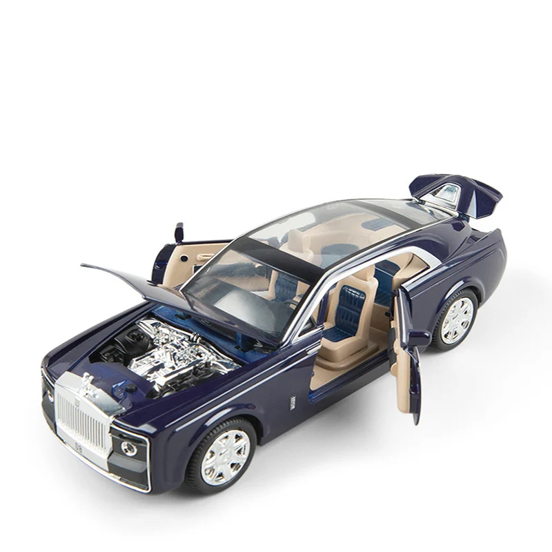 

1/24 scale Rolls-Royce Vision Simulation Alloy Die Casting Model Sound and Light Pull Back Toy Car Children's Toys Birthday Gift