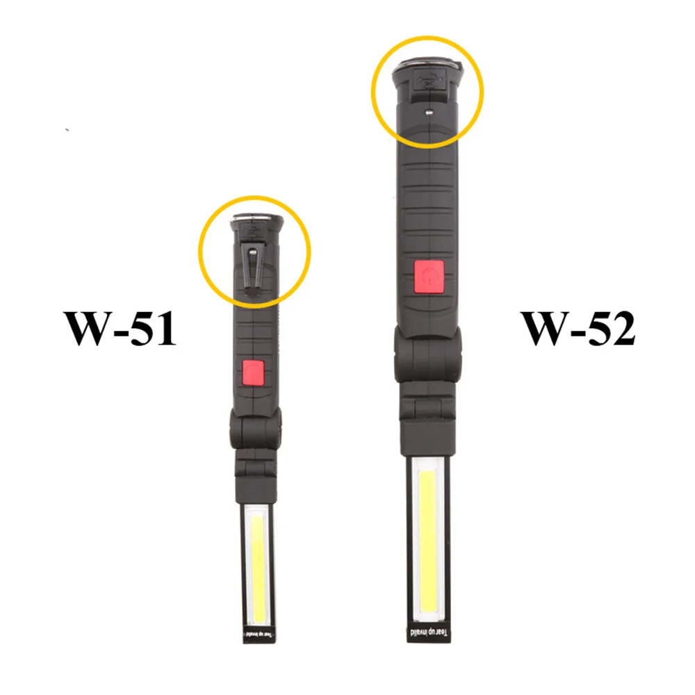

USB Rechargeable COB + LED Magnetic Torch Work Lamp Outdoor Car Repair Tool Flashlight