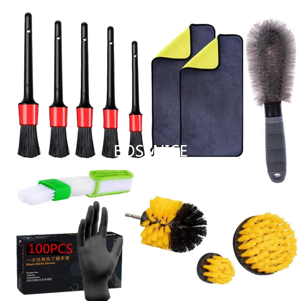 Electronic Cleaning Brush Small Cleaning Brushes, Cleaning Brush Kit  Cleaning Dust Kit Watch Brush, Watch Small Parts Brush, 9pcs for Computer