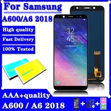 Ensemble écran tactile LCD, 100% testé, Module + capteur, pour SAMSUNG Galaxy A6 2018 A600 A600F A600FN A600G=