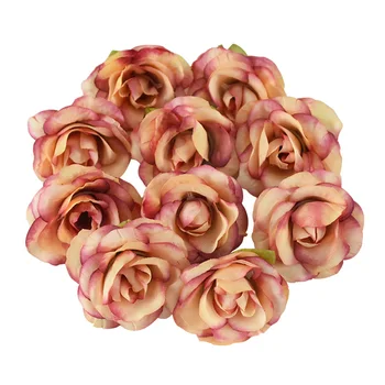 

20/50pcs 4cm Artificial Silk Flowers Rose Flower Heads DIY Wreath Wedding Rose Garlands Handmade Accessories Home Decoration