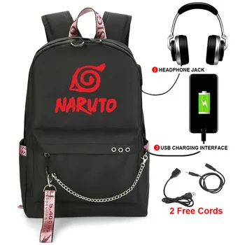 

Anime Naruto Cosplay Prop Uchiha Itachi Backpack Teens Shoulder Bags School Bag 5 color