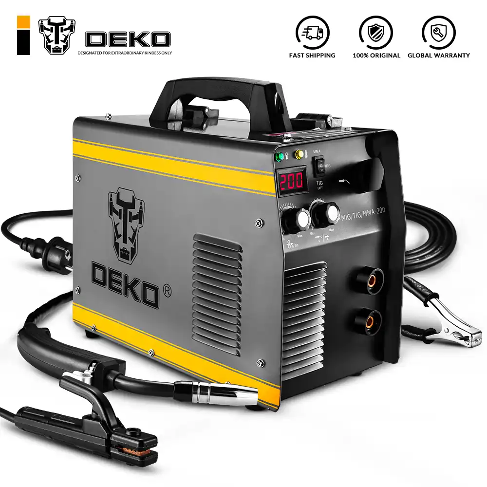 DEKO 220V 200/250A IGBT Inverter AC Arc Welding Machine MMA Welder for