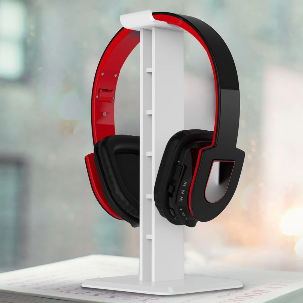 

Headphone Holder ABS Stand Lightweight Stable Desktop Bracket With Sticker For Gaming Headphones Headsets
