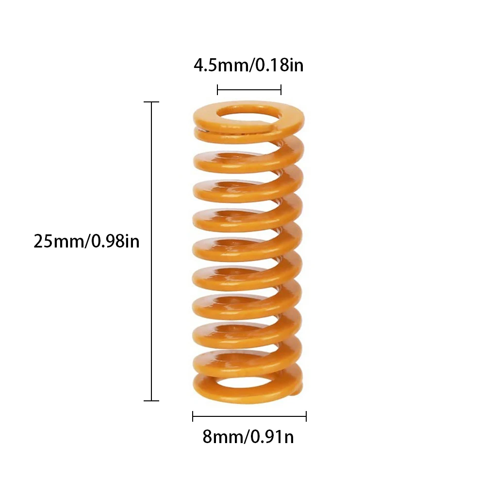 5PCS 3D Printer Parts Spring Heated Bed 10*25MM Hot Plate 3D Printer accessories Reprap Imported For Ender 3 CR10 MK2B MK2A