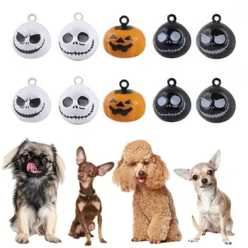 

10 Pcs Pumpkin Bells Pet Collar Charm Bells Ghost Skull Home Party Halloween Decoration Pendants DIY Crafts Handmade Accessories
