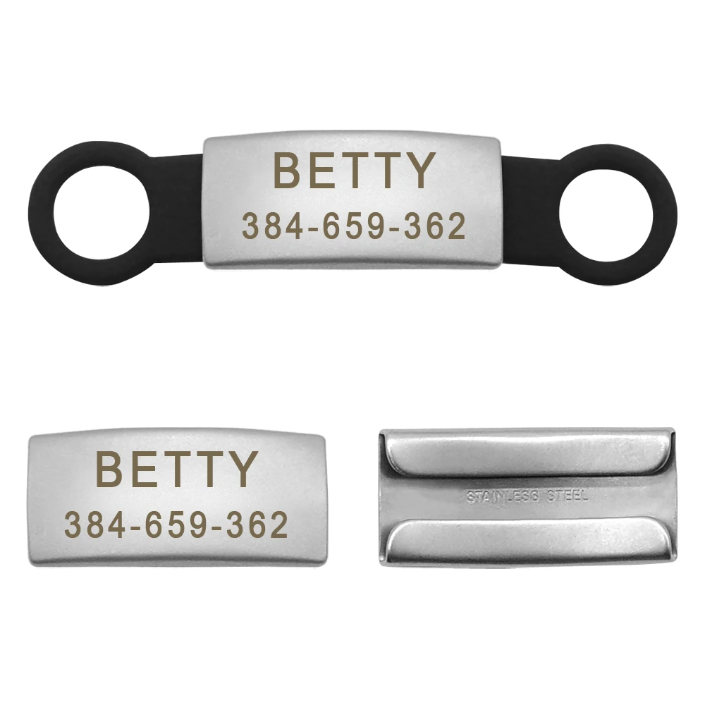 Title 15, Anti-lost Dog Cat ID Tag for Collar Engraved Pe...