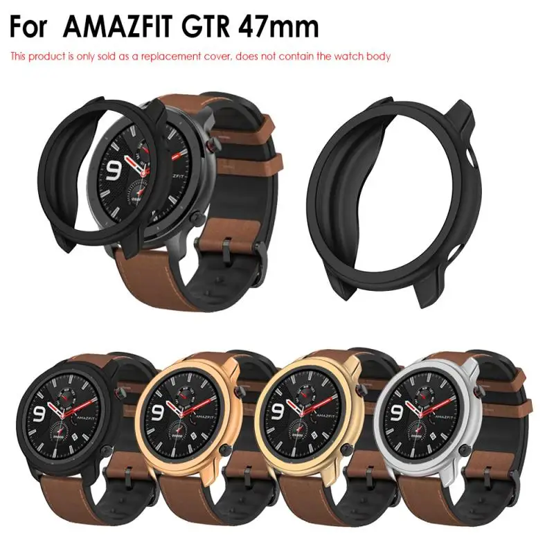 Силиконовый чехол для часов Huami AMAZFIT GTR 47 мм Защитная крышка для экрана Smartwatch защита рамы спортивная защита от царапин