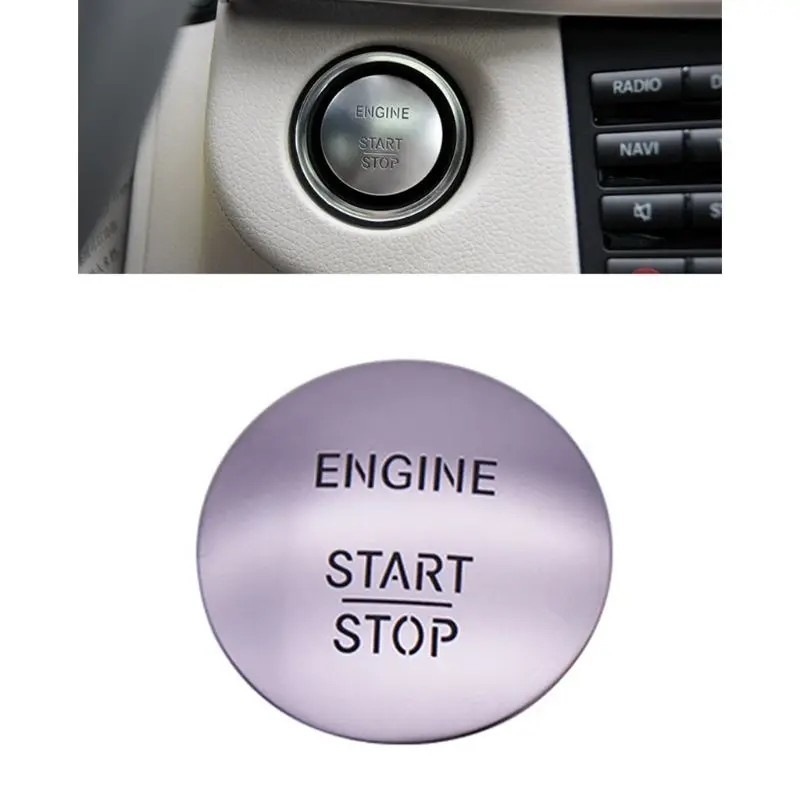 Автомобиль без ключа Start Stop одна кнопка запуска кнопка Зажигания Защитная крышка для Mercedes