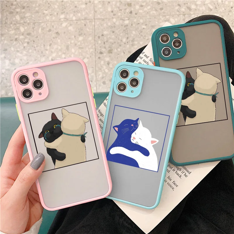 Cute Cartoon Cat Phone Case - Fun and Stylish Animal Back Cover