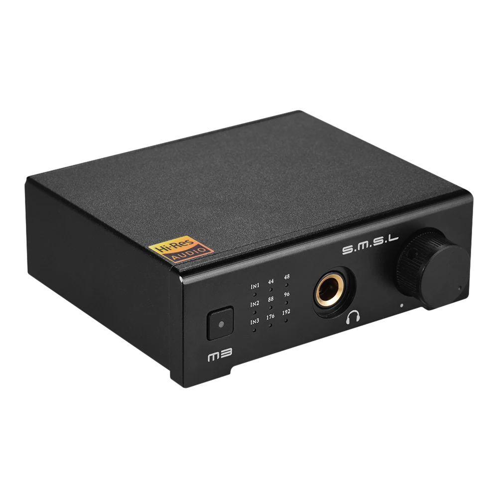 S.M.S.L M3 аудио декодер усилитель для наушников USB/Оптическое волокно/коаксиальный вход RCA аналоговый/6,35 мм выход для наушников Питание от USB